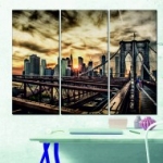 amerika, híd, vászonkép, Brooklyn híd festővászon
