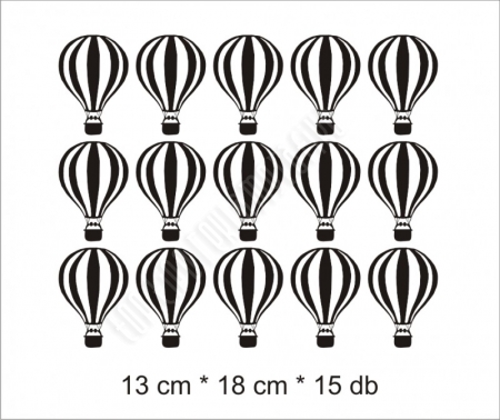 Hőlégballon matricaszett