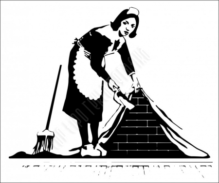 Szobalány Banksy