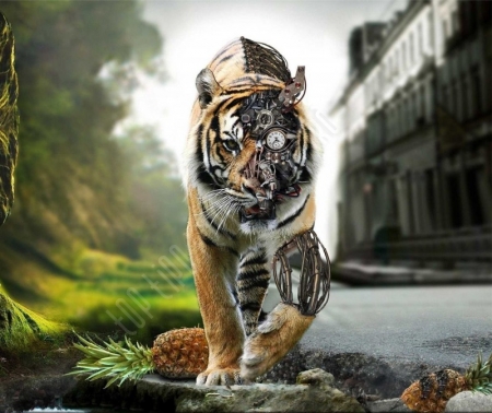 Tigris vászonkép