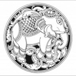 elefánt, india, állat, falmatrica, vallás, hindu, rajz, maharadzsa, faltetkó, faldekor, matrica, Indiai elefánt
