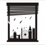London, város, ablak, big ben, óriáskerék, Tower Bridge, falmatrica, Világvárosok az ablakodban