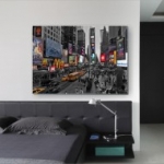 new york, város, amerika, utcakép, festővászon