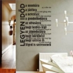 szeretet, házi áldás, élet, család, falmatrica, Házi áldás