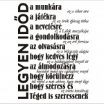 álom, játék, munka, nevetés, falmatrica, Házi áldás