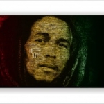 betű, gitár, zenész, jamaica, vászonkép, Bob Marley vászonkép