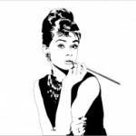 Római vakáció, Szabrina, falmatrica, Audrey Hepburn