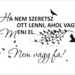 élet, változás, bánat, falmatrica, Menj el