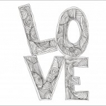 valentin nap szerelem love, Love falmatrica