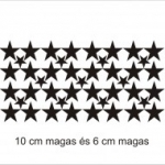 csillag, dekor, matricacsomag, falmatrica, Csillag matricaszett