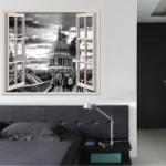 london, város, híd, Temze, gyalogos híd, aplak poszter