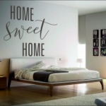 hálószoba, szöveg, idézet, angol, falmatrica, Home Sweet Home falmatrica