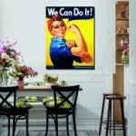 Amerika, erő, feminista, plakát vászonkép, We Can Do It
