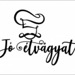 séfsapka, bajusz, arc, szakács, falmatrica, Jó étvágyat
