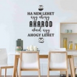 étkező, mosoly, vidám, akarat, falmatrica, Akarom