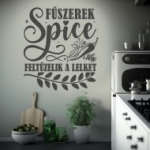 erős, savanyú, édes, ízek, étel, főzés, falmatrica, Fűszer falmatrica