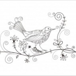 madár népies motívumok falmatrica faldekor faltetoválás himzés, Repülj madár