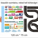 autó kamion busz hajó ház falmatrica, Autópálya