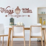 hűtő konyha étkező falmatrica, Nagyi Titka