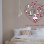 szív szerelem love falmatrica, Szerelem kémiája