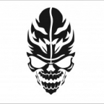koponya halloween matrica, Koponya tattoo