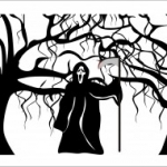 halloween halál kaszás sikoly, Halál