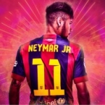 foci, labdarúgás, csatár, brazil, poszter, Neymar poszter