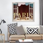 város, francia, párizs, ablak, ablakposzter