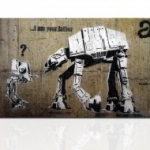 graffiti, vászonkép, Banksy