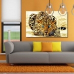 leopárd macska festővászon kép párduc